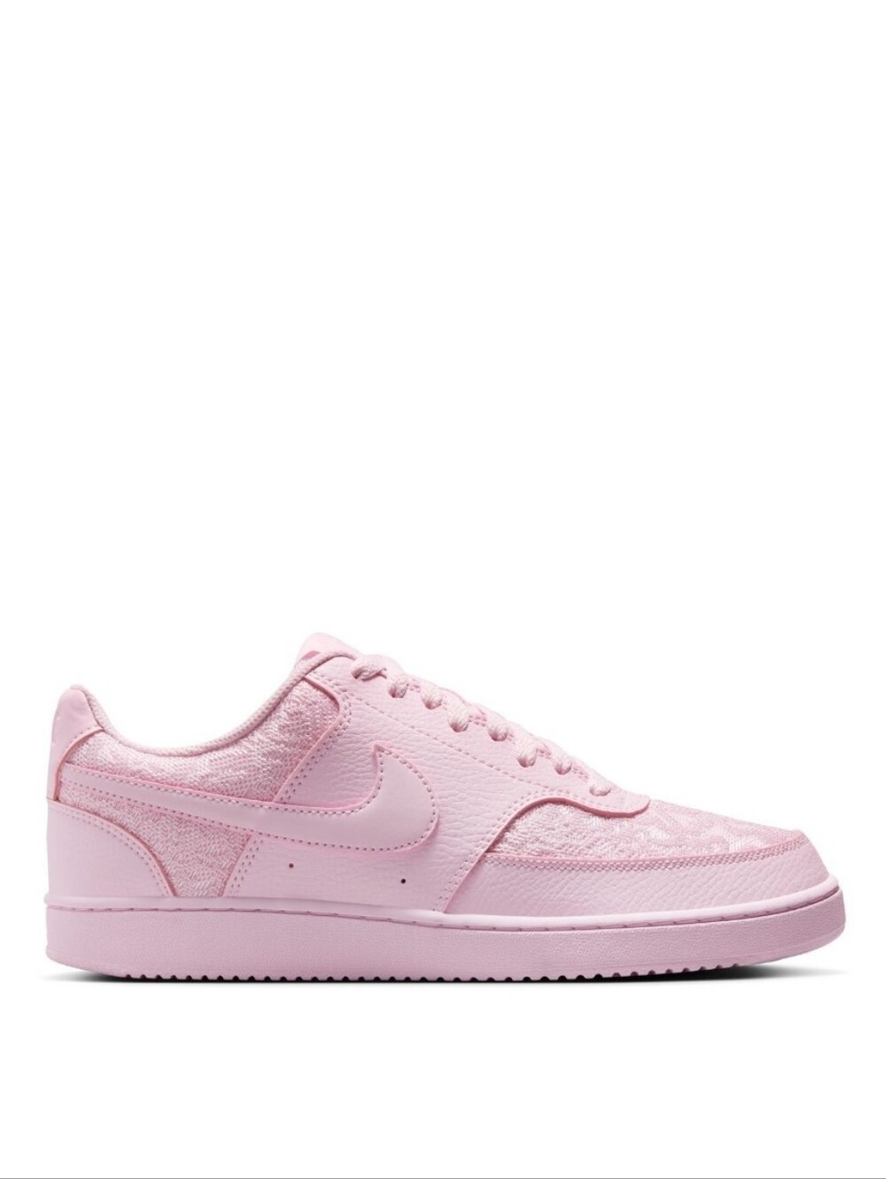 Nike Court Vision Low Pink Foam Lace Sneakers New In Box